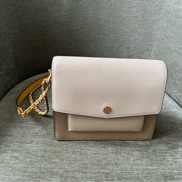 Tory Burch Robinson Convertible Color Block Bag - Picture 2 of 11